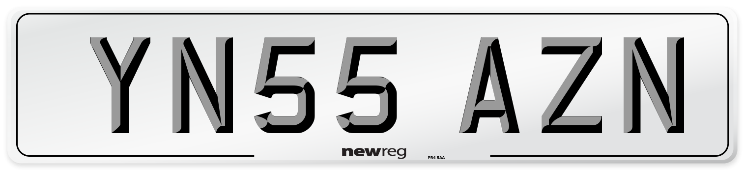 YN55 AZN Number Plate from New Reg